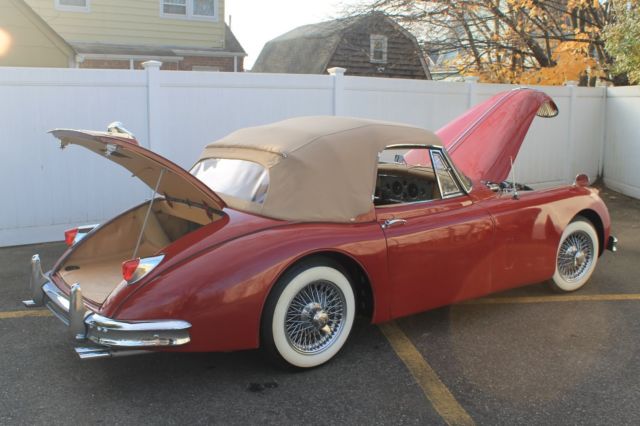 1959 Red Jaguar XK Drophead Coupe