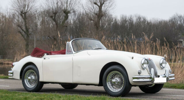 1961 White Jaguar XK Convertible