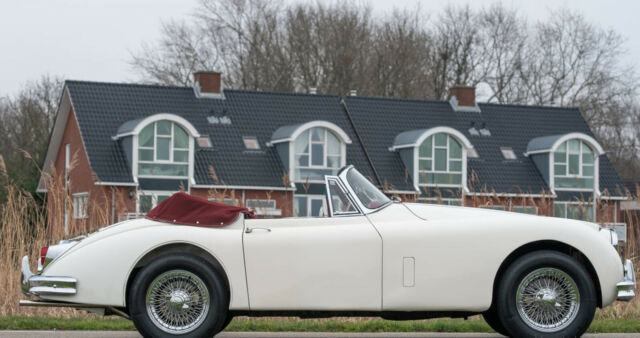 1961 White Jaguar XK Convertible