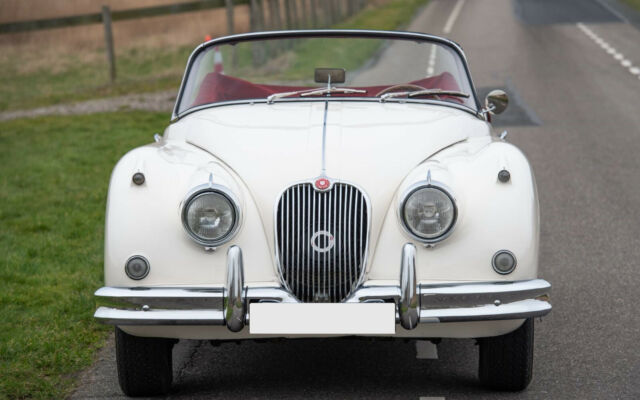 1961 White Jaguar XK Convertible