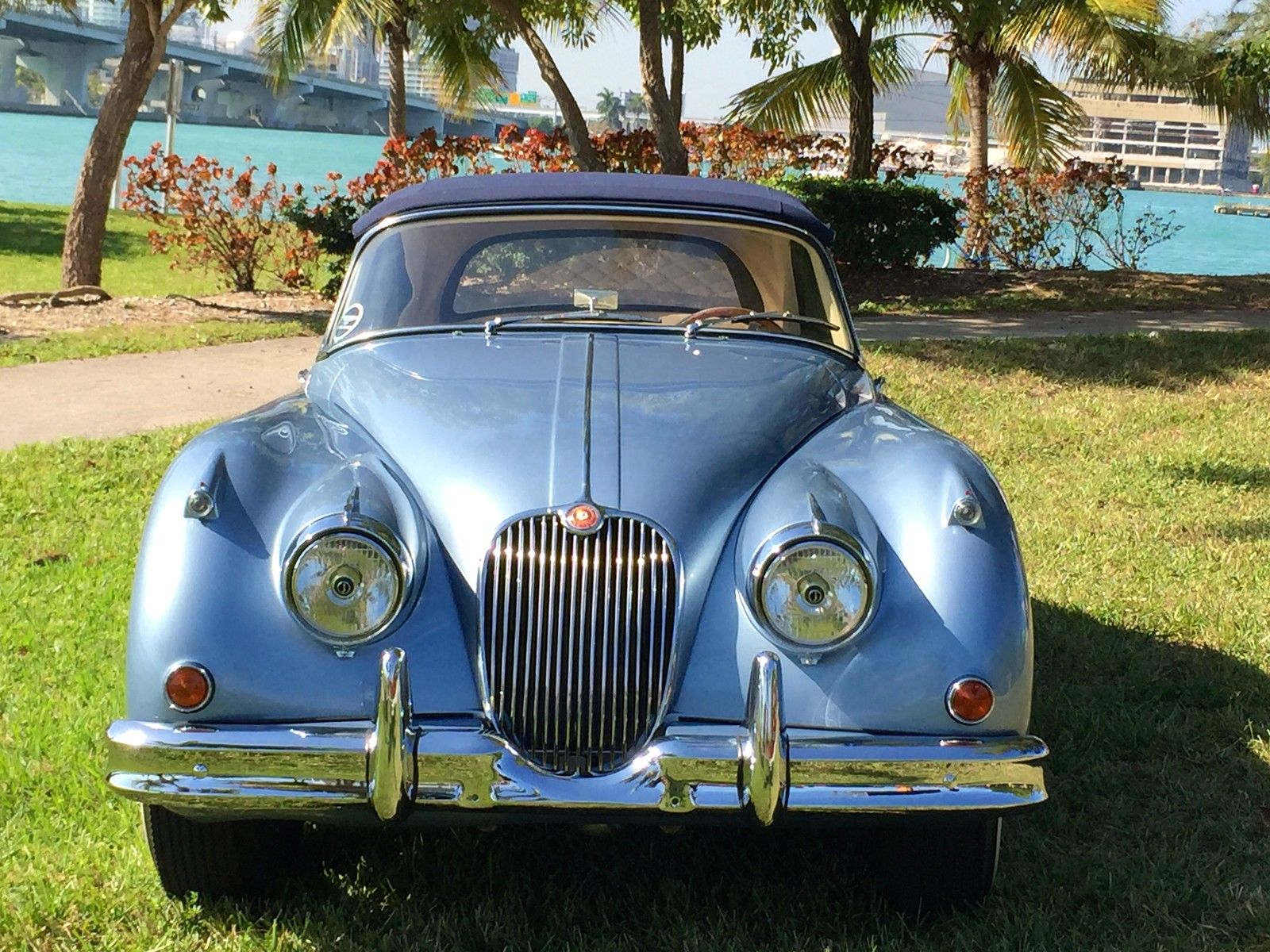 1959 Blue Jaguar XK Convertible
