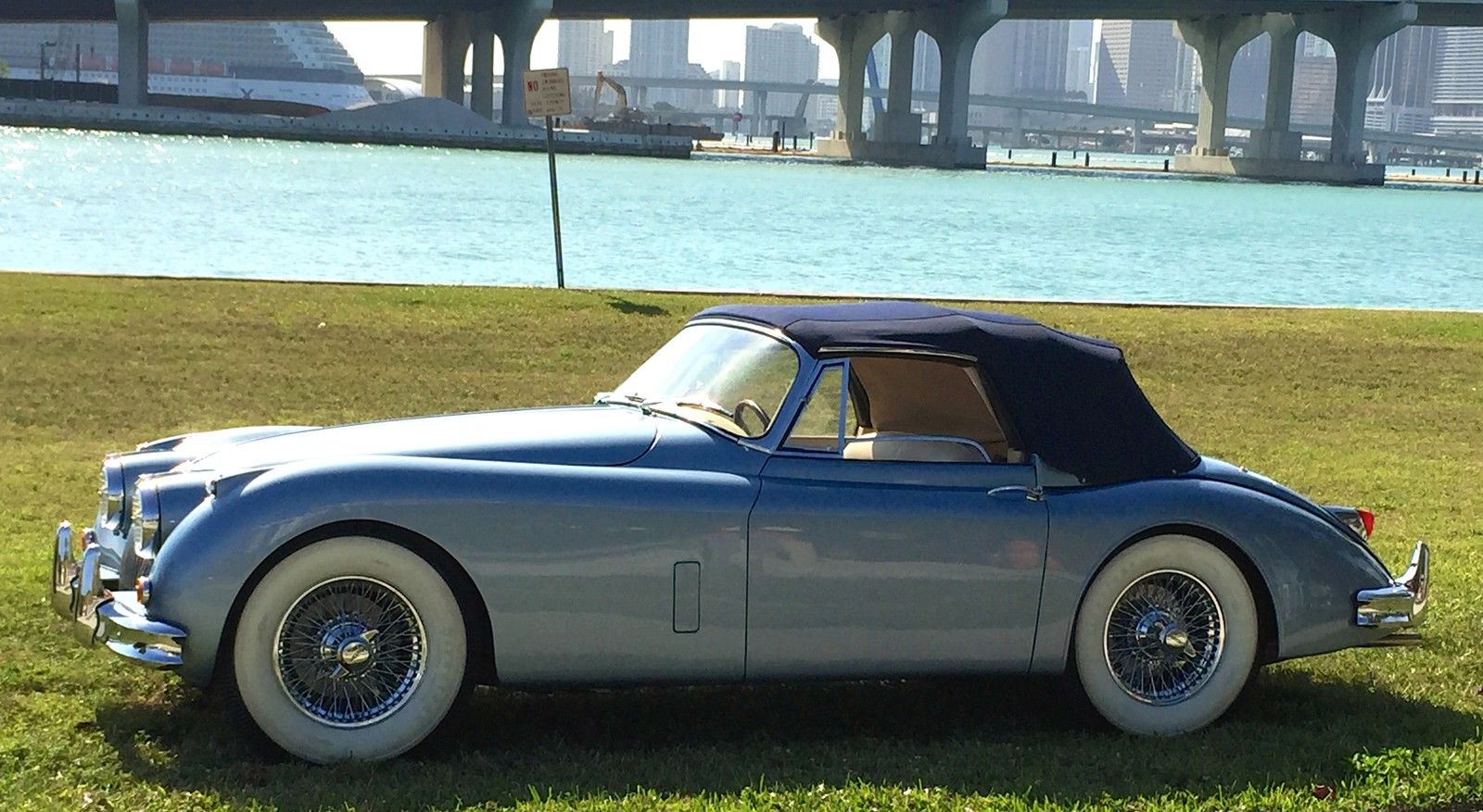 1959 Blue Jaguar XK Convertible