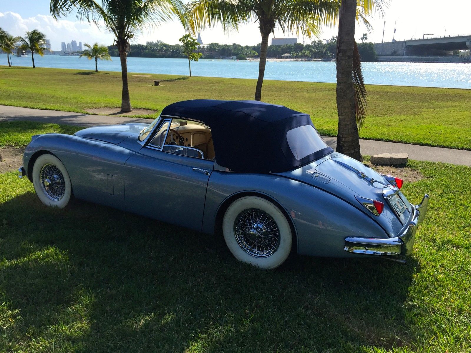 1959 Blue Jaguar XK Convertible