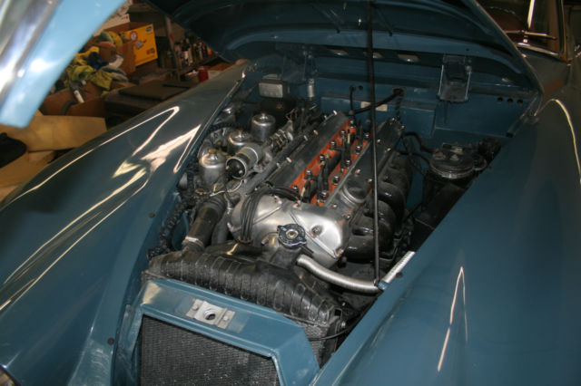 1958 Blue Jaguar XK Convertible