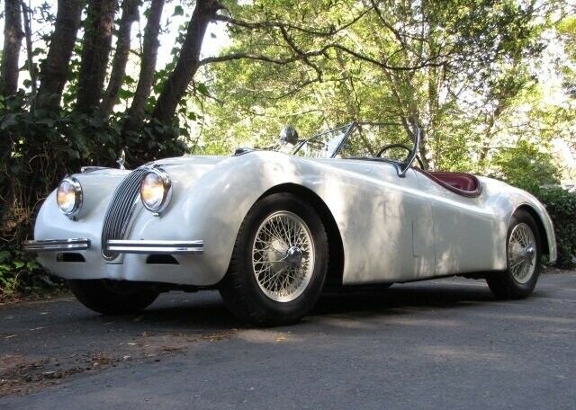 1952 White Jaguar XK Convertible