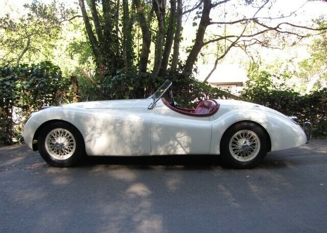 1952 White Jaguar XK Convertible