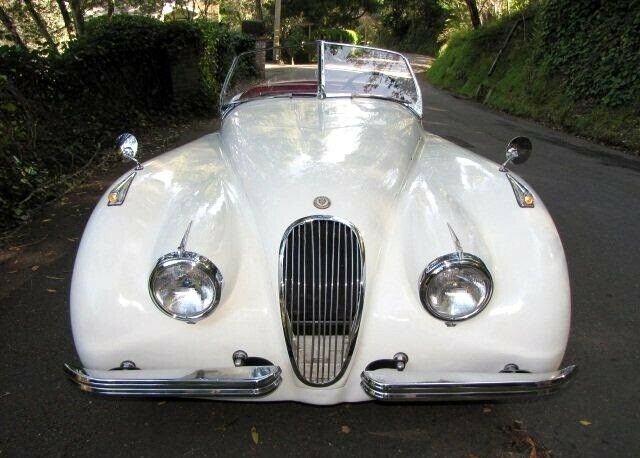 1952 White Jaguar XK Convertible