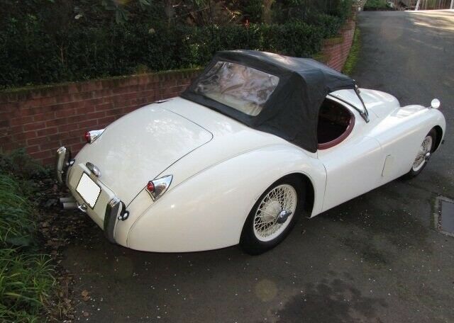 1952 White Jaguar XK Convertible