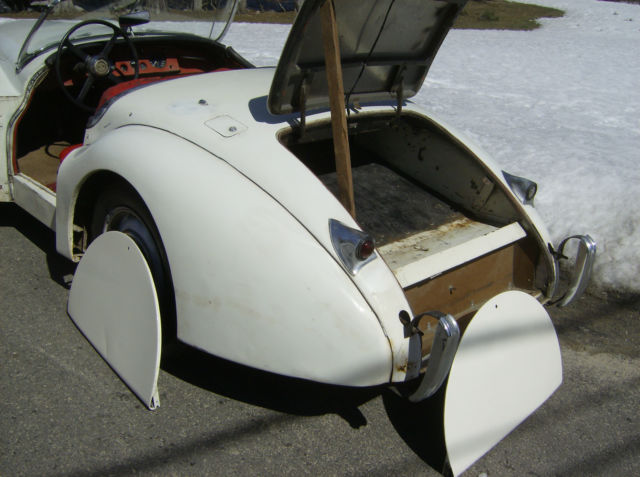1952 White Jaguar XK Roadster Convertible