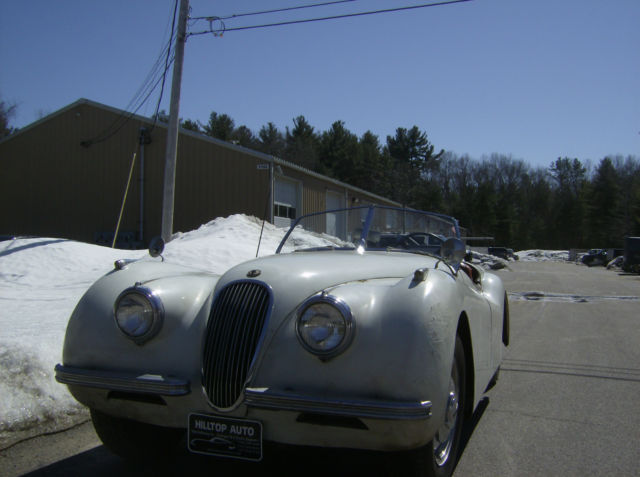 1952 White Jaguar XK Roadster Convertible