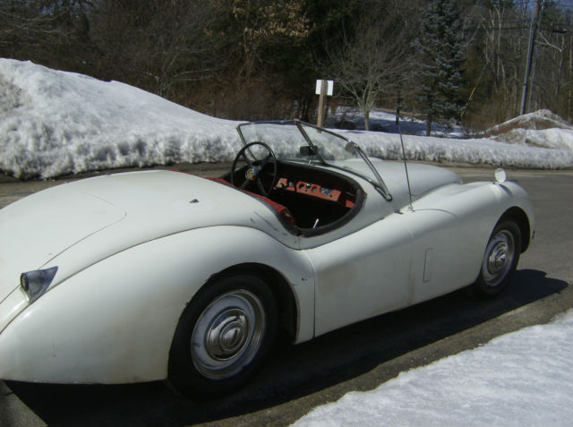 1952 White Jaguar XK Roadster Convertible