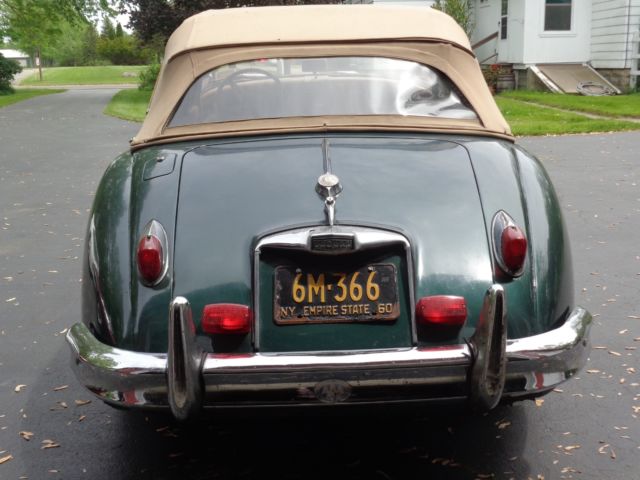 1955 Green Jaguar XK Convertible