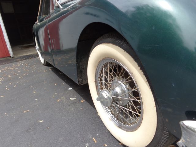 1955 Green Jaguar XK Convertible