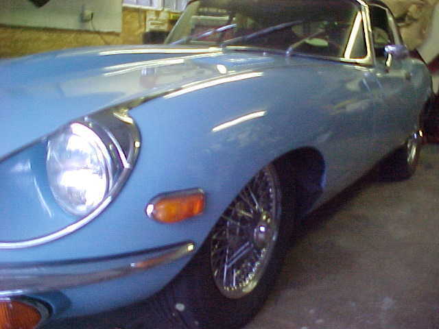 1970 Blue Jaguar E-Type Coupe