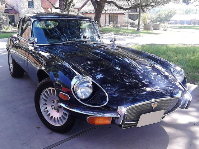 1973 Blue Jaguar E-Type Coupe