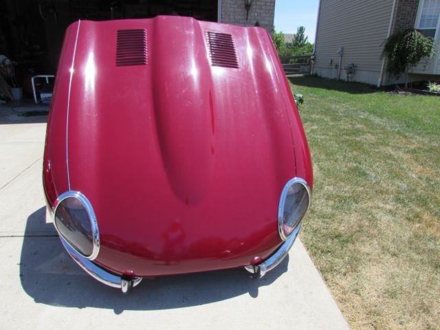 1967 Burgundy Jaguar E-Type Coupe