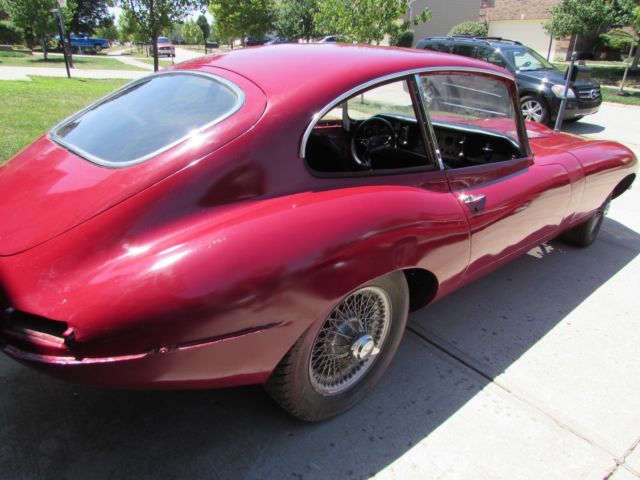 1967 Burgundy Jaguar E-Type Coupe
