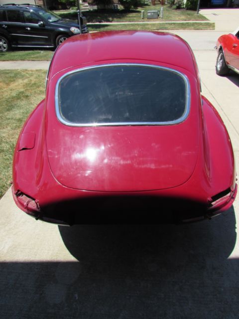 1967 Burgundy Jaguar E-Type Coupe