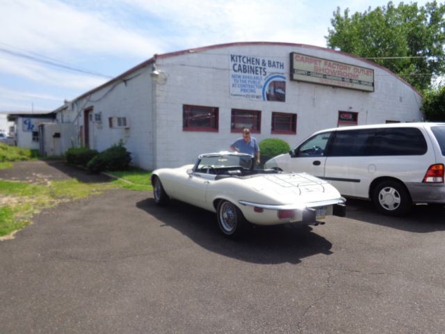 1974 White Jaguar E-Type Convertible