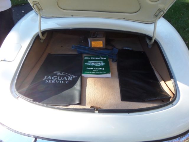 1974 White Jaguar E-Type Convertible