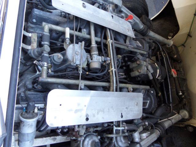 1974 White Jaguar E-Type Convertible