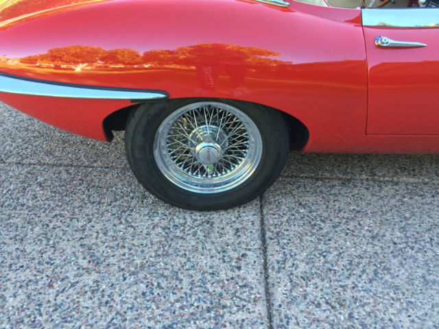 1966 Red Jaguar E-Type Convertible