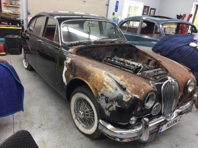 1962 Black Jaguar Mark 2 4 door sedan