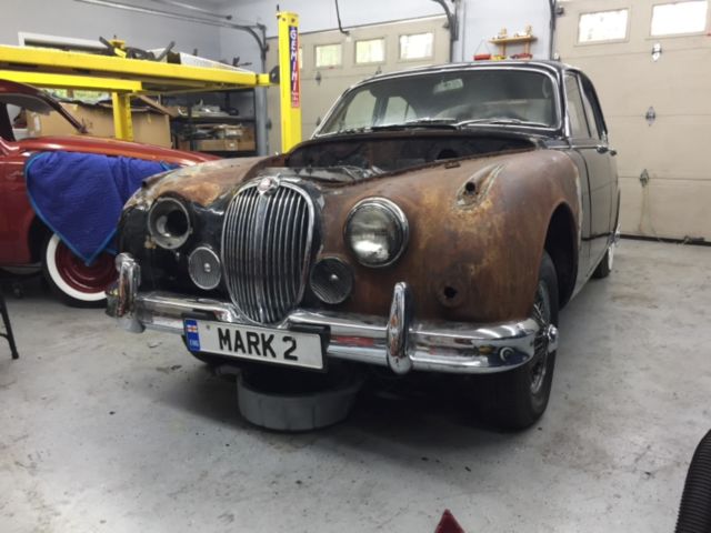 1962 Black Jaguar Mark 2 4 door sedan