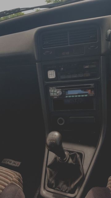 1991 Orange Honda CRX Hatchback