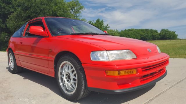 1991 Orange Honda CRX Hatchback