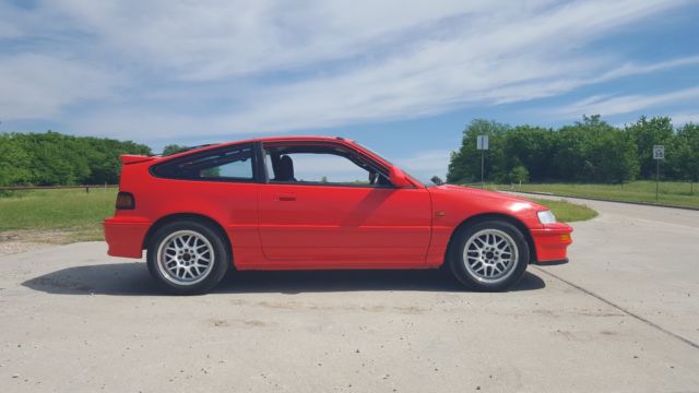 1991 Orange Honda CRX Hatchback