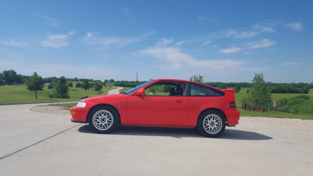 1991 Orange Honda CRX Hatchback