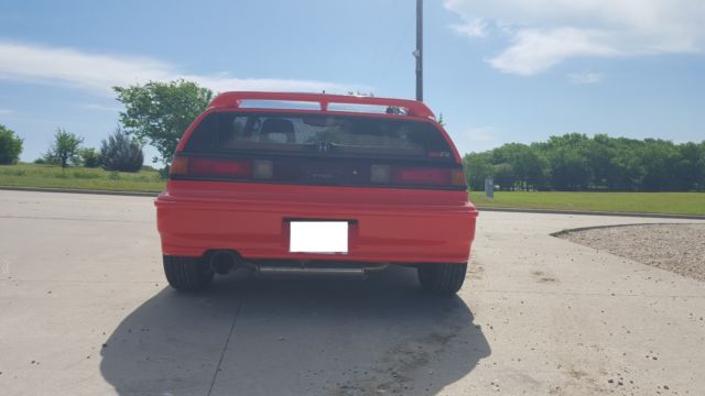 1991 Orange Honda CRX Hatchback