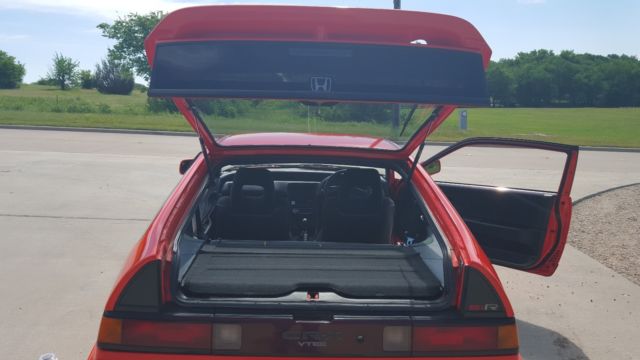1991 Orange Honda CRX Hatchback