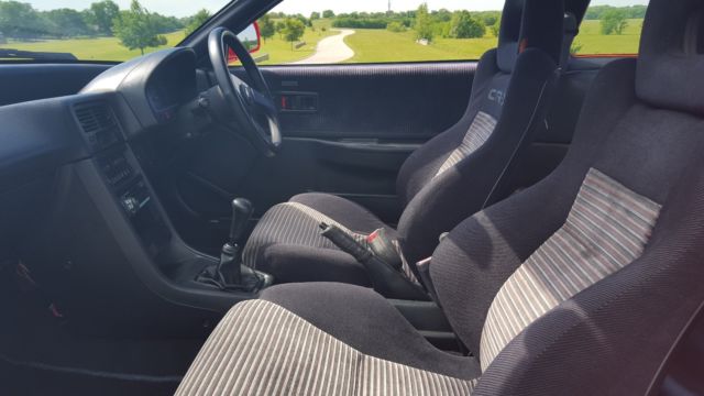 1991 Orange Honda CRX Hatchback