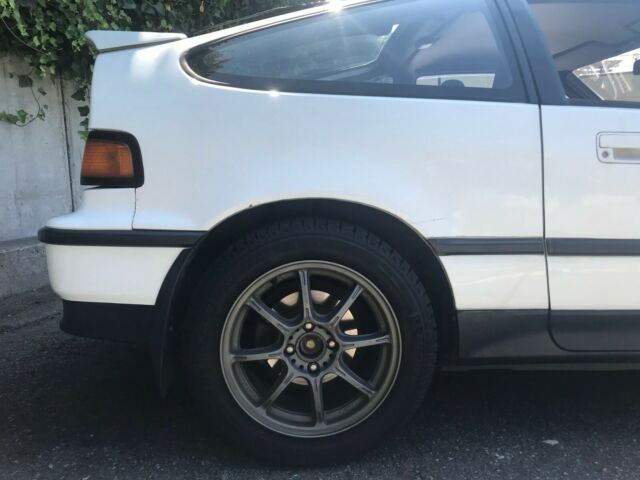 1990 White Honda CRX Hatchback