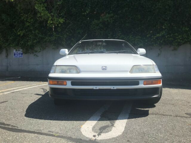 1990 White Honda CRX Hatchback