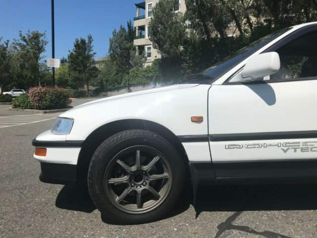 1990 White Honda CRX Hatchback