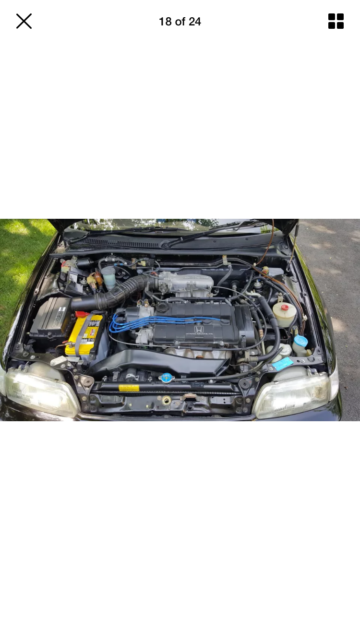 1988 Black Honda CRX Hatchback