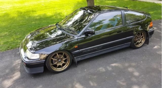 1988 Black Honda CRX Hatchback