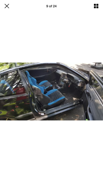 1988 Black Honda CRX Hatchback