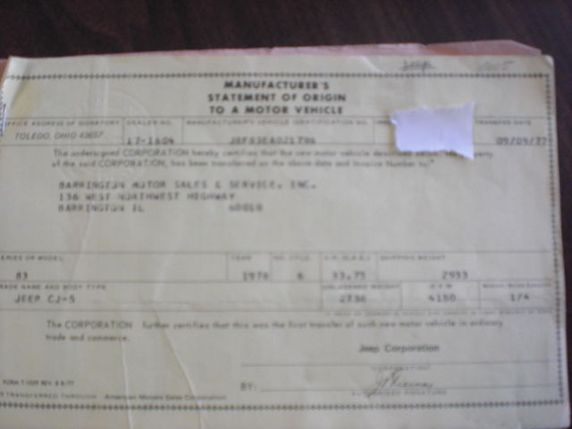 1978 Red Jeep CJ SUV