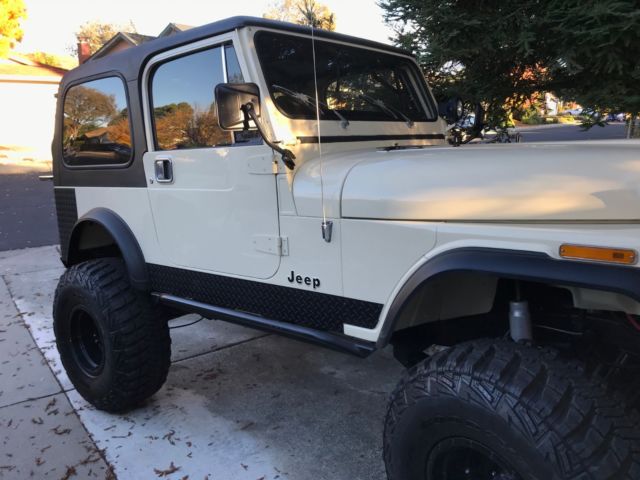 1986 tan Jeep CJ