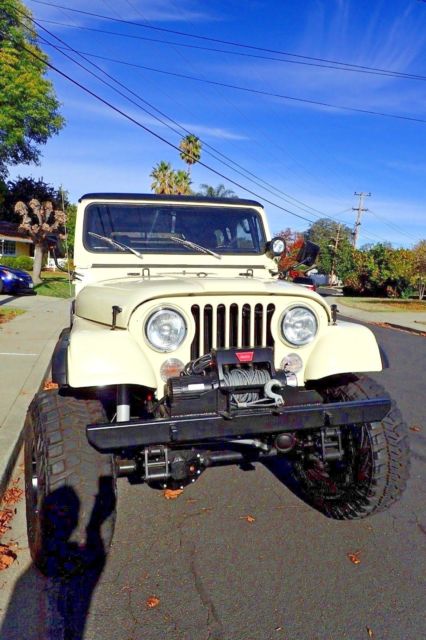 1986 tan Jeep CJ
