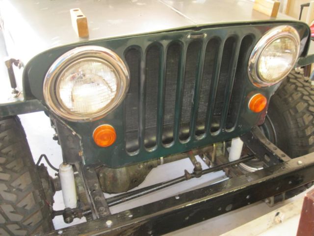 1952 british race car green Willys Custom jeep