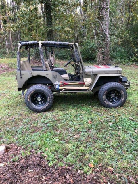 1951 O D Green Willys