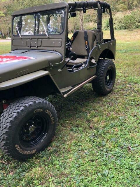 1951 O D Green Willys