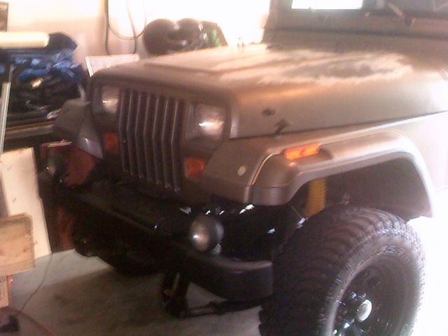 1989 Gold Jeep Wrangler Convertible