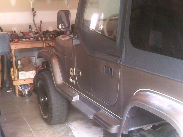 1989 Gold Jeep Wrangler Convertible