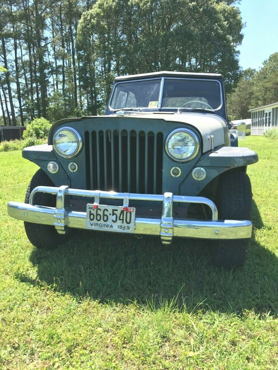1949 Blue Willys Convertible